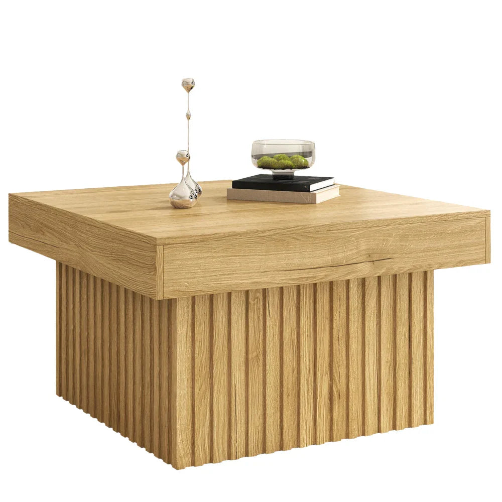 Table basse bois clair 79x79x46 cm