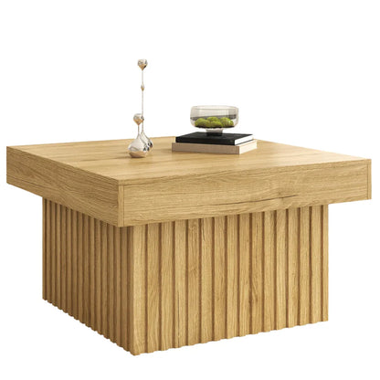 Table basse bois clair 79x79x46 cm