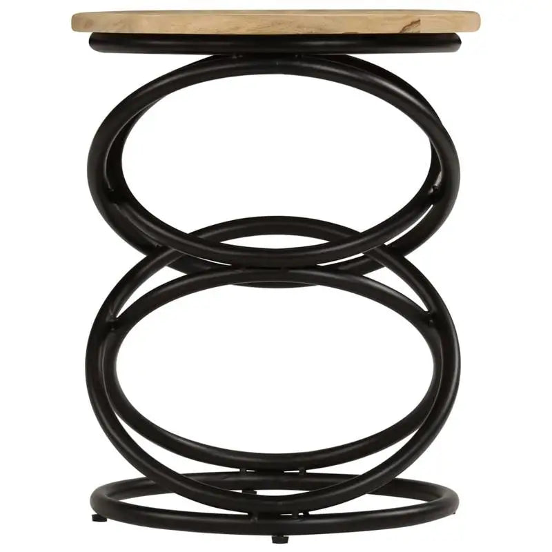 Table basse en bois et noir 40x50 cm