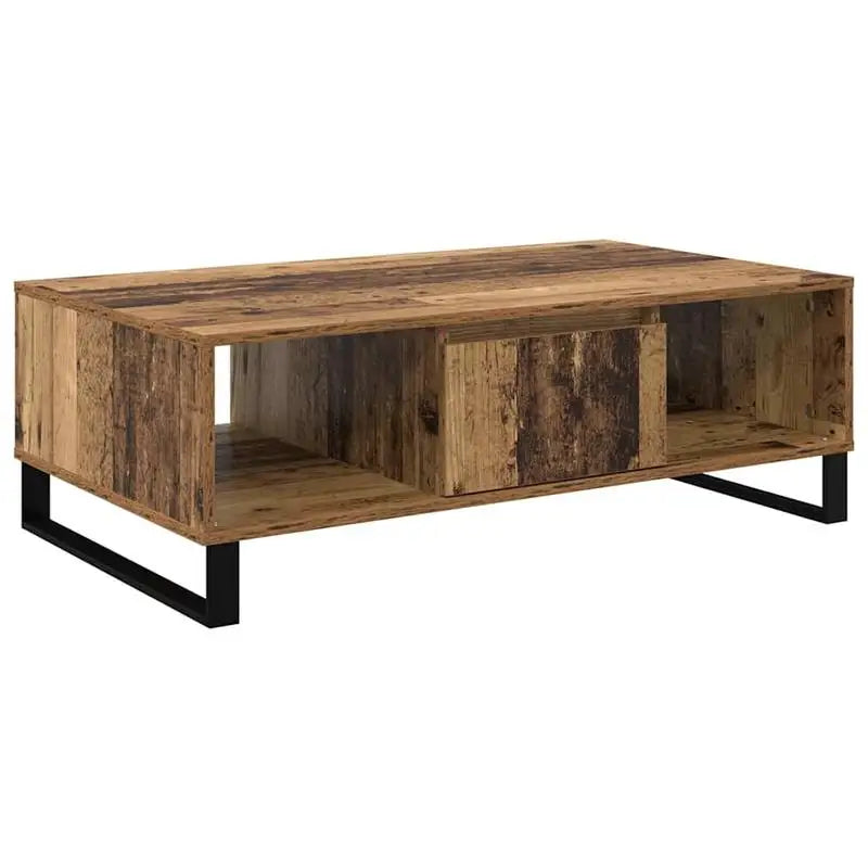 Table basse en bois massif 104 x 60 x 35 cm marron