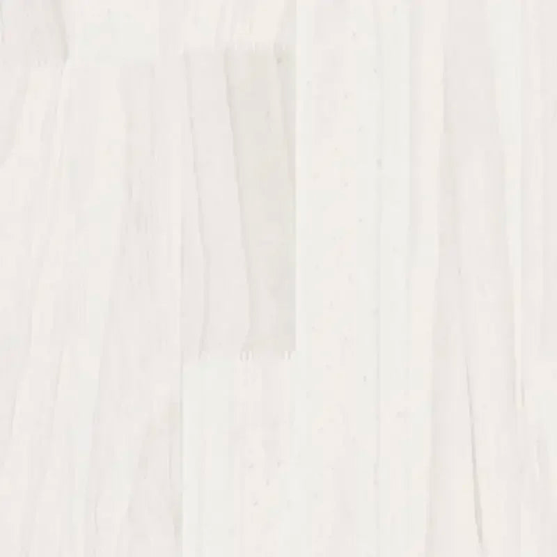 Table basse en bois massif pin 75 x 50 x 33,5 cm blanc