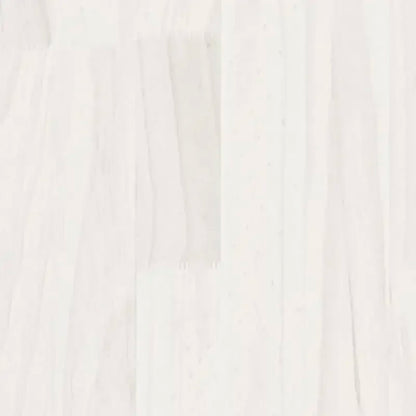 Table basse en bois massif pin 75 x 50 x 33,5 cm blanc