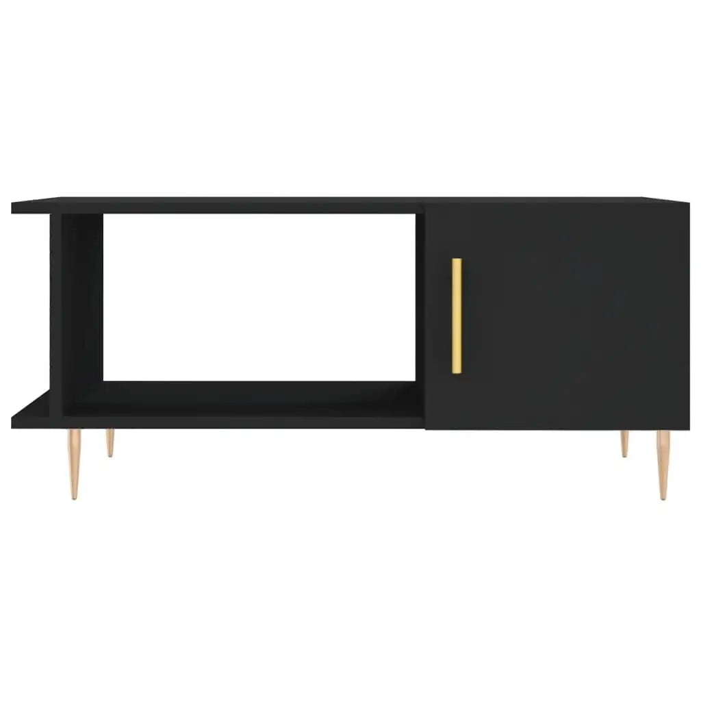 Table basse en bois et noir 90x50x40 cm