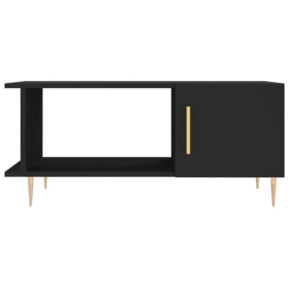 Table basse en bois et noir 90x50x40 cm