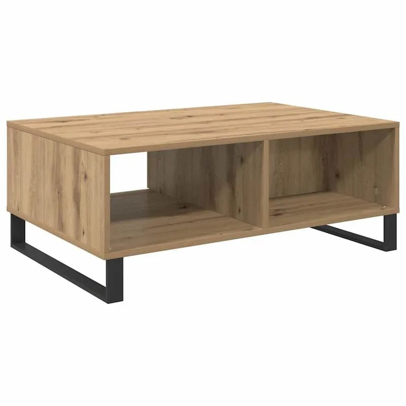 Table basse bois clair 90x60x35 cm