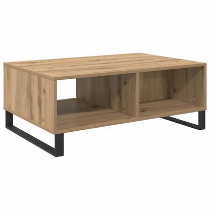 Table basse bois clair 90x60x35 cm