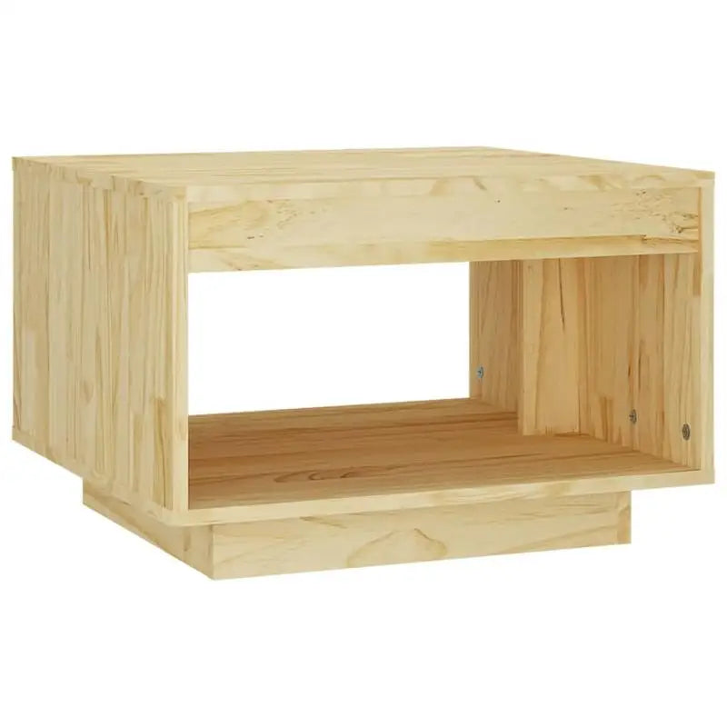 Table basse en bois massif pin moderne pour salon