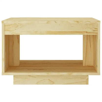 Table basse en bois massif pin moderne pour salon