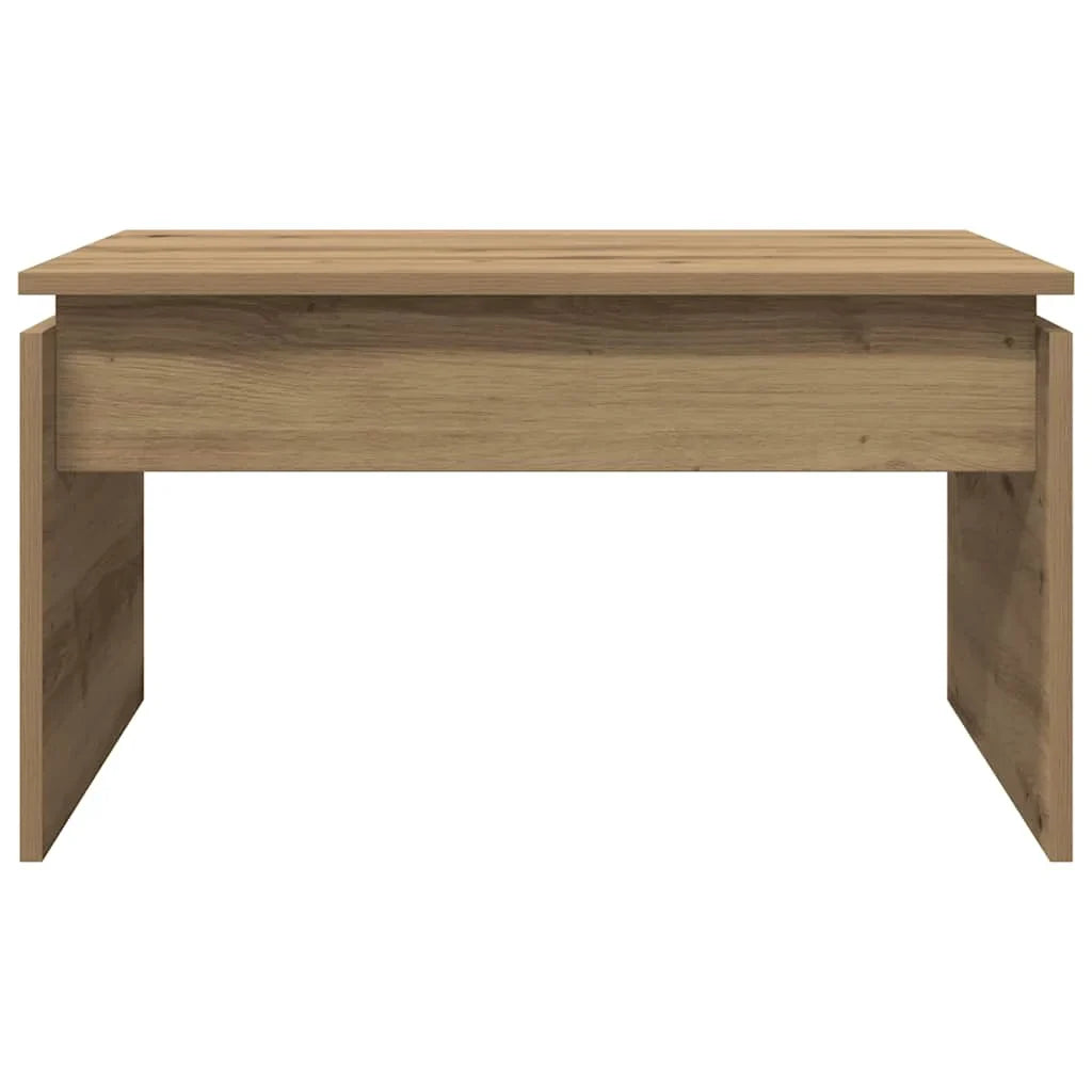 Table basse bois clair en chêne 68 x 50 x 38 cm