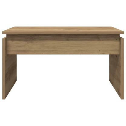 Table basse bois clair en chêne 68 x 50 x 38 cm