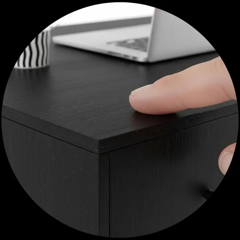 Table basse en bois et noir 109x55x40 cm