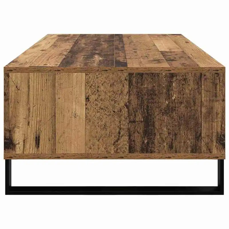 Table basse en bois massif 104 x 60 x 35 cm marron