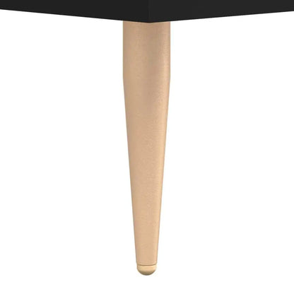 Table basse en bois et noir 90x50x40 cm