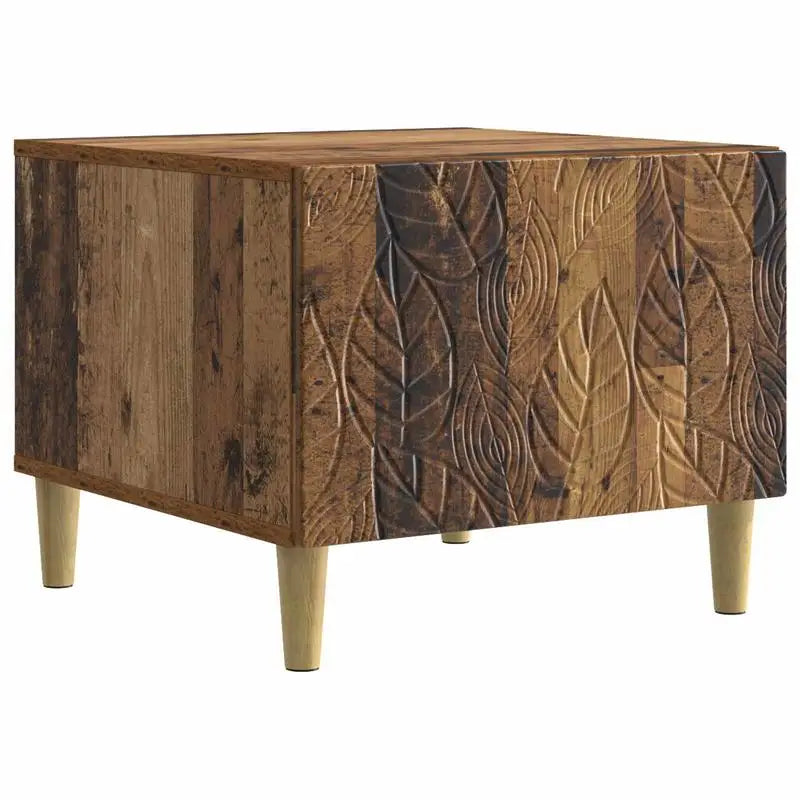 Table basse en bois massif avec tiroir