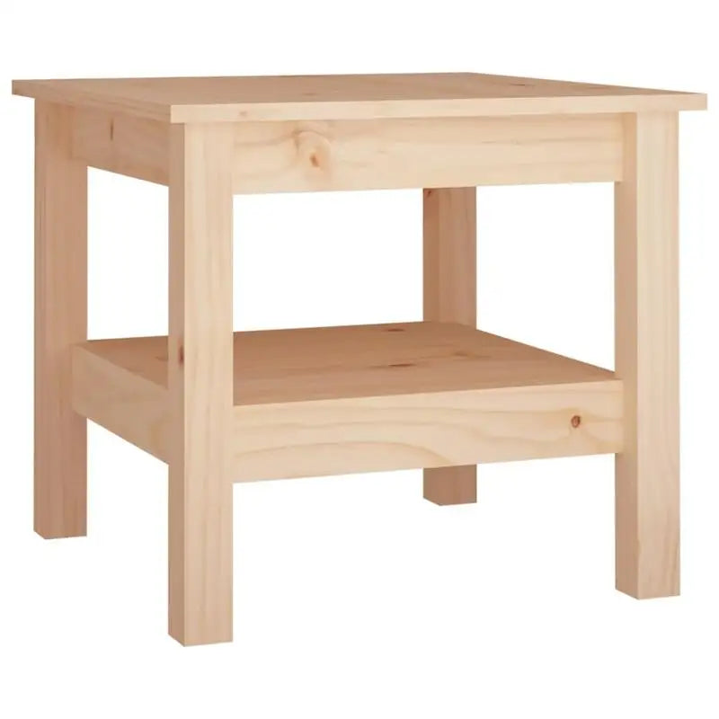 Table basse bois clair en pin massif 45 x 45 x 40 cm