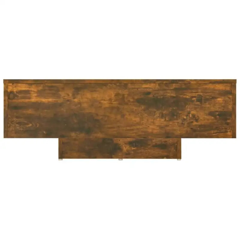 Table basse bois clair en chêne fumé 85 x 55 x 31 cm