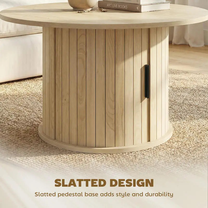 Table basse en bois massif 80 x 80 x 31,5 cm naturelle