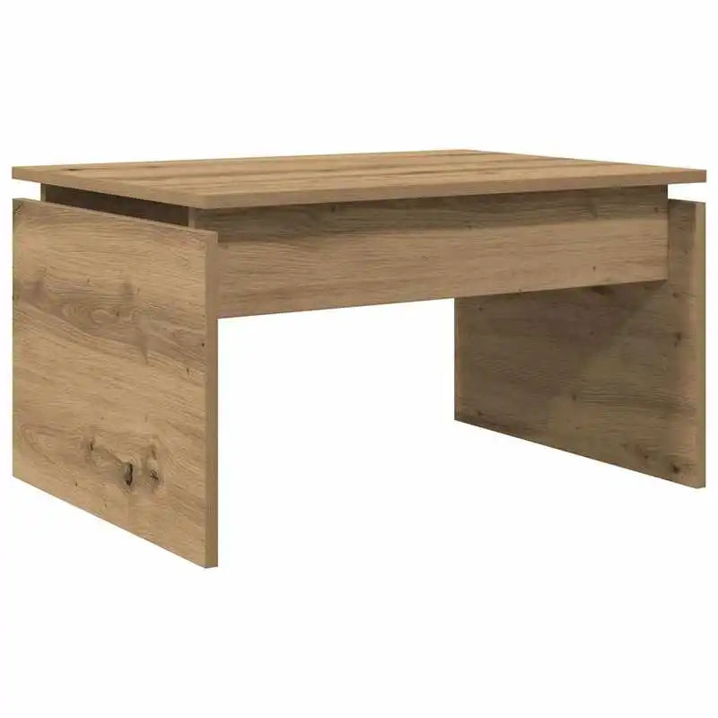 Table basse bois clair en chêne 68 x 50 x 38 cm