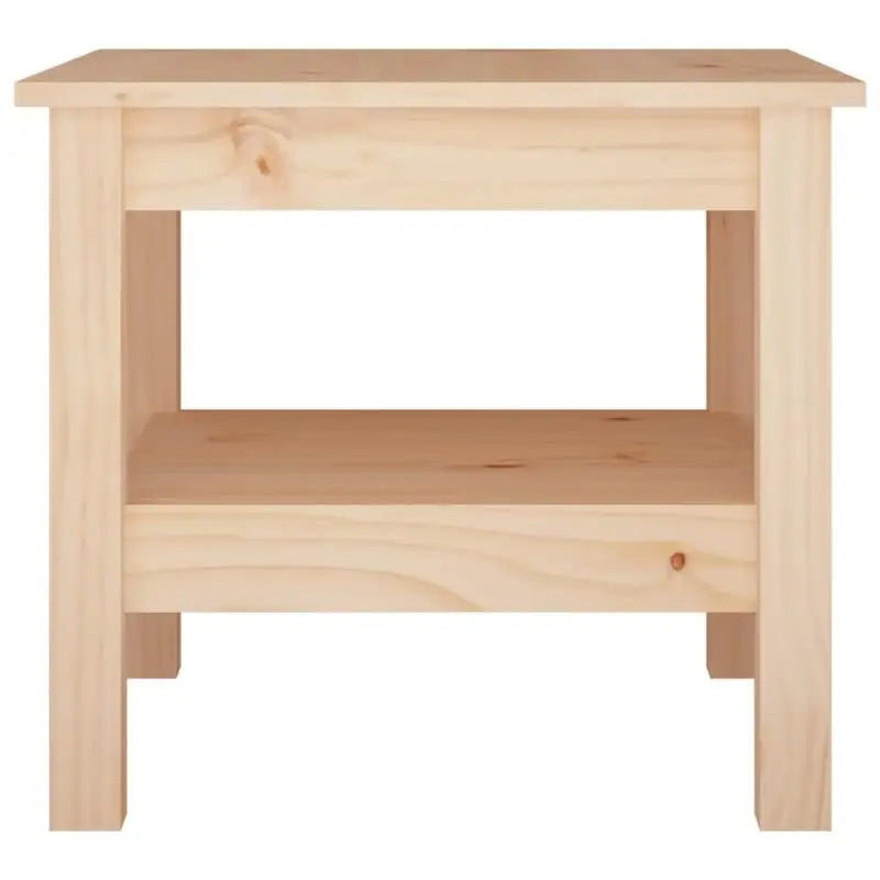 Table basse bois clair en pin massif 45 x 45 x 40 cm