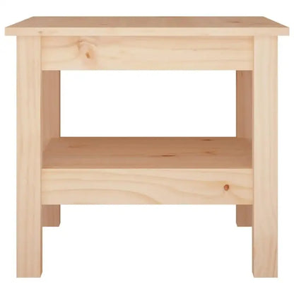 Table basse bois clair en pin massif 45 x 45 x 40 cm