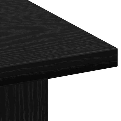 Table basse en bois et noir 77x55x42 cm